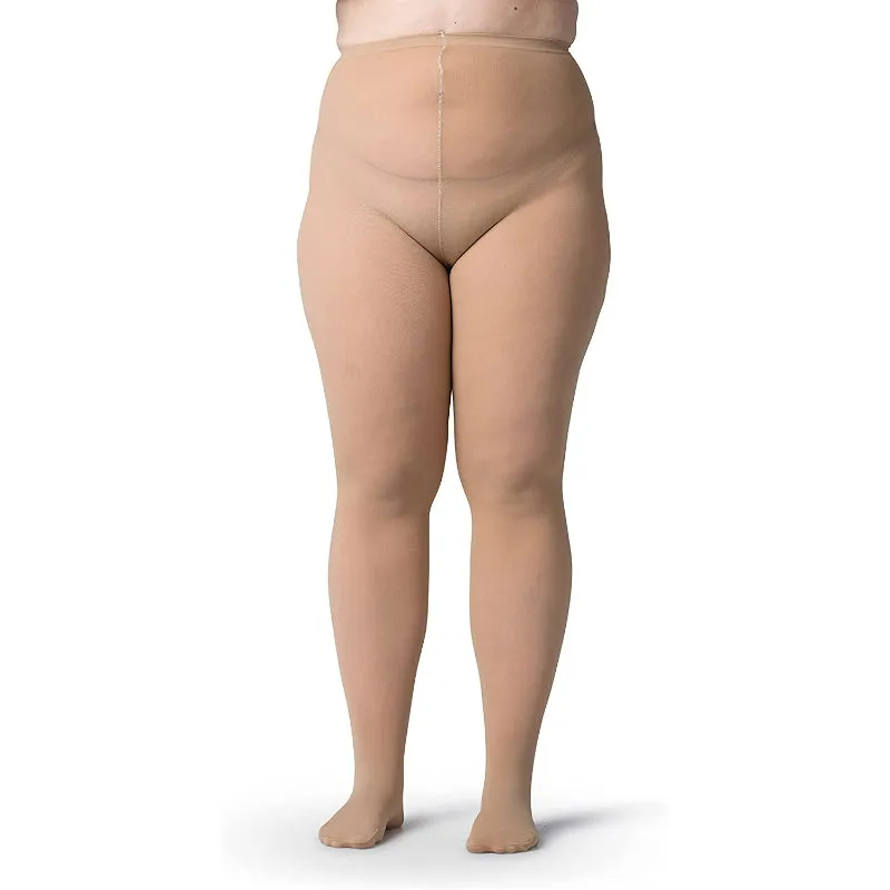 Women's Plus Size Opaque Microfiber Tights Solid Colored