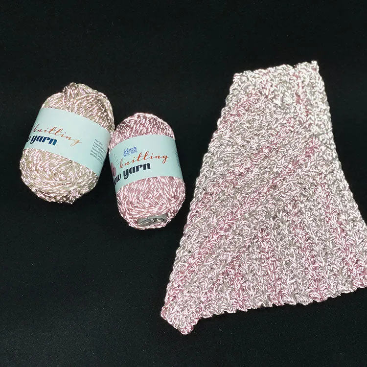 Wool Reflective Crochet Yarn